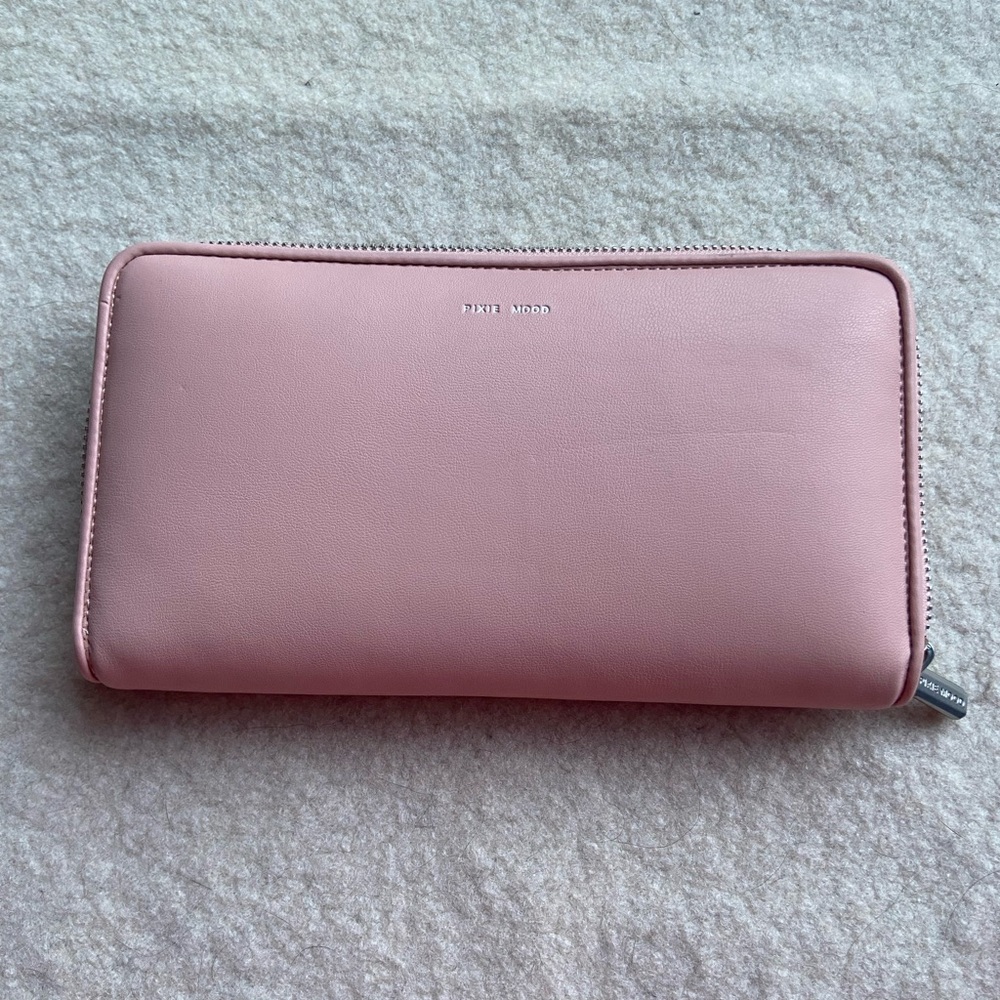 Pixie Mood Pink vegan puffer Wallet